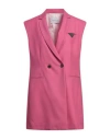 Fabiana Filippi Woman Blazer Fuchsia Size 10 Virgin Wool In Pink