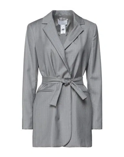 Fabiana Filippi Woman Blazer Grey Size 14 Virgin Wool
