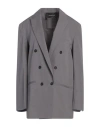 Fabiana Filippi Woman Blazer Grey Size 4 Cotton In Grey