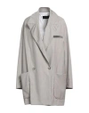 Fabiana Filippi Woman Blazer Grey Size 4 Virgin Wool In Gray