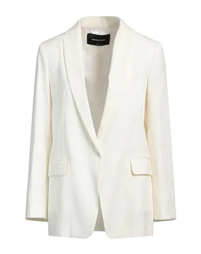 Fabiana Filippi Woman Blazer Ivory Size 2 Virgin Wool In White