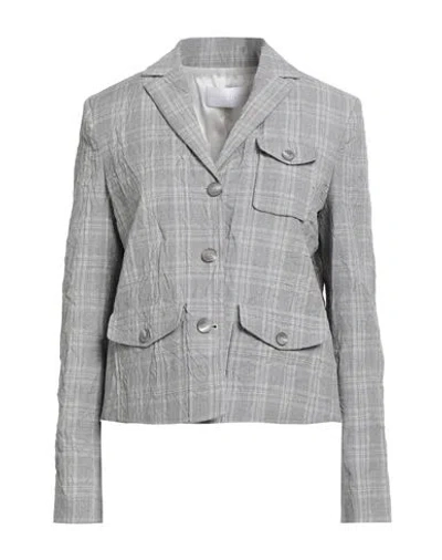 Fabiana Filippi Woman Blazer Light Grey Size 4 Virgin Wool In Gray