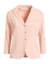 Fabiana Filippi Woman Blazer Light Pink Size 12 Cotton, Elastane In Pink