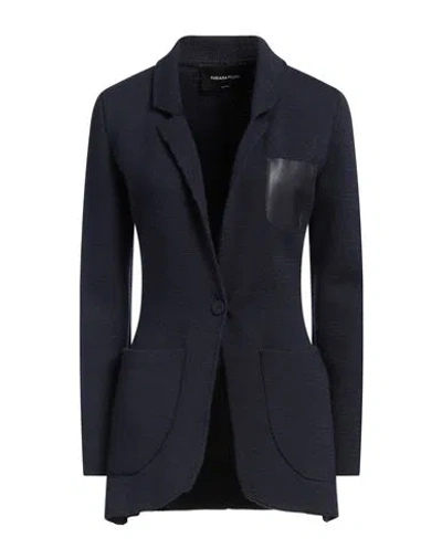 Fabiana Filippi Woman Blazer Midnight Blue Size 4 Virgin Wool