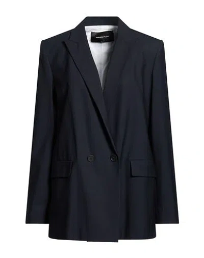 Fabiana Filippi Woman Blazer Midnight Blue Size 6 Virgin Wool, Polyamide, Elastane
