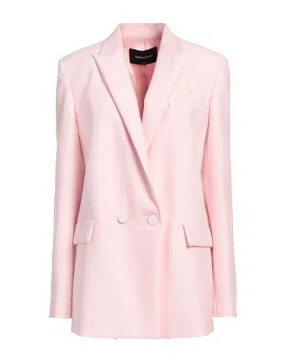 Fabiana Filippi Woman Blazer Pink Size 10 Virgin Wool, Silk
