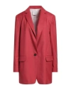 Fabiana Filippi Woman Suit Jacket Red Size 8 Virgin Wool In Red