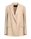 Fabiana Filippi Woman Blazer Beige Size 6 Virgin Wool, Polyamide, Elastane In Beige