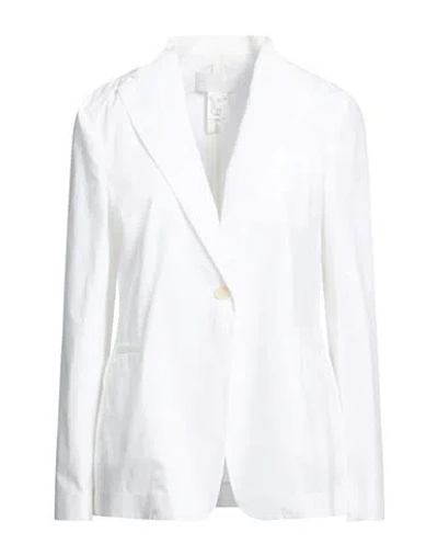 Fabiana Filippi Woman Blazer White Size 8 Cotton