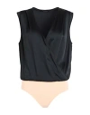 Fabiana Filippi Woman Bodysuit Black Size 10 Acetate, Viscose, Polyamide, Elastane In Black