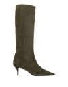 Fabiana Filippi Woman Boot Military Green Size 7 Leather In Green
