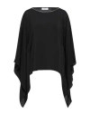 Fabiana Filippi Woman Cape Black Size 6 Acetate, Silk
