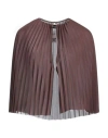 Fabiana Filippi Woman Cape Chocolate Brown Size 14 Polyester