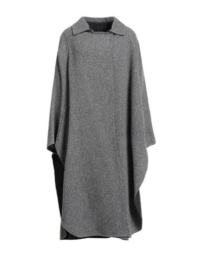 Fabiana Filippi Woman Cape Grey Size Onesize Virgin Wool, Polyamide, Cashmere In Gray