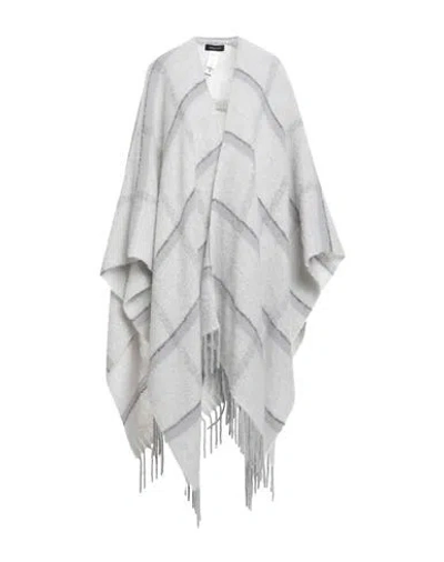 Fabiana Filippi Woman Cape Light Grey Size Onesize Alpaca Wool, Polyamide In Gray