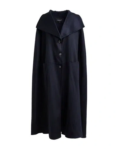 Fabiana Filippi Woman Cape Midnight Blue Size M Cashmere