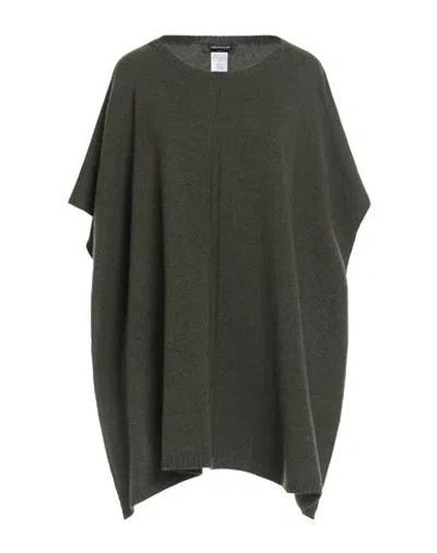 Fabiana Filippi Woman Cape Military Green Size Onesize Virgin Wool, Silk, Cashmere