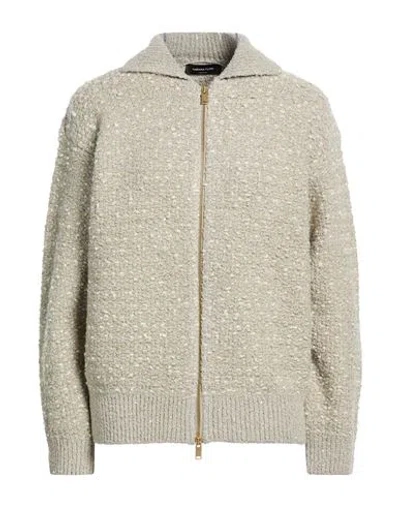Fabiana Filippi Woman Cardigan Beige Size 12 Virgin Wool, Polyamide, Silk, Mohair Wool, Metallic Fib In Neutral