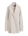 Fabiana Filippi Woman Cardigan Beige Size 6 Virgin Wool, Viscose, Silk, Cashmere, Polyester In Neutral
