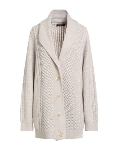Fabiana Filippi Woman Cardigan Beige Size 6 Virgin Wool, Viscose, Silk, Cashmere, Polyester In Neutral