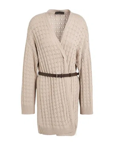 Fabiana Filippi Woman Cardigan Beige Size 8 Cashmere