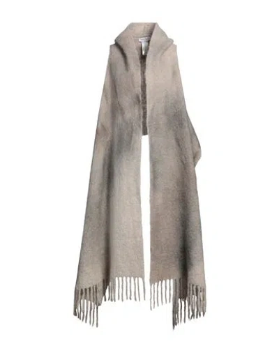 Fabiana Filippi Woman Cardigan Beige Size Onesize Alpaca Wool, Mohair Wool, Virgin Wool, Polyamide In Gray