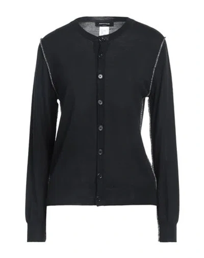 Fabiana Filippi Woman Cardigan Black Size 10 Virgin Wool, Viscose, Metallic Fiber