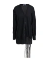 Fabiana Filippi Woman Cardigan Black Size 4 Cotton In Black