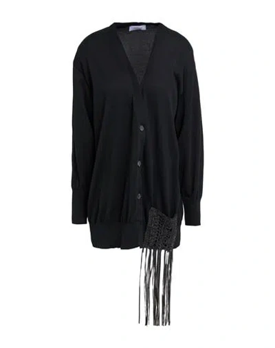 Fabiana Filippi Woman Cardigan Black Size 4 Cotton