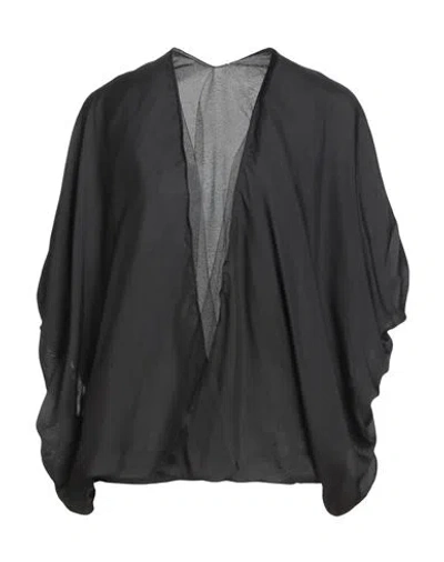 Fabiana Filippi Woman Cardigan Black Size L Silk, Cashmere