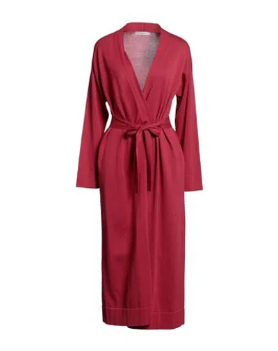 Fabiana Filippi Woman Cardigan Brick Size 10 Cotton In Red