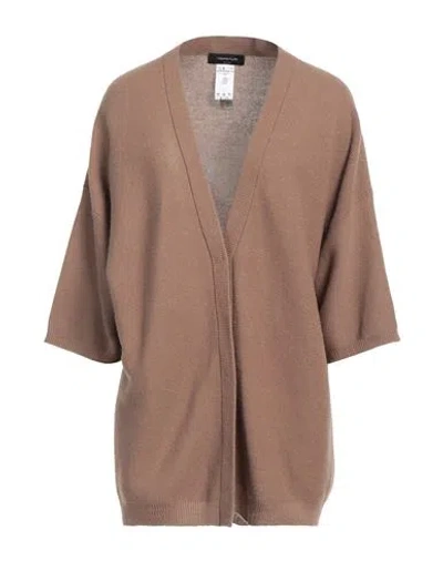 Fabiana Filippi Woman Cardigan Camel Size L Cashmere In Beige