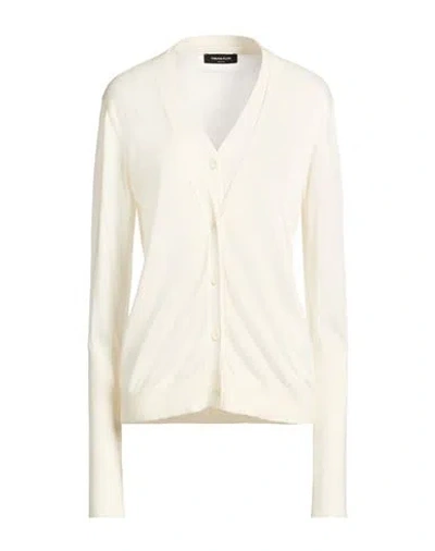 Fabiana Filippi Woman Cardigan Cream Size 8 Silk, Cotton In Neutral