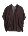 Fabiana Filippi Woman Cardigan Dark Brown Size M Silk, Cashmere
