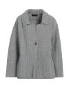 Fabiana Filippi Woman Cardigan Grey Size 10 Cashmere
