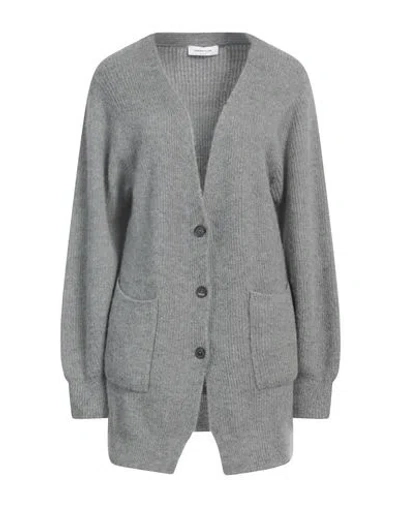 Fabiana Filippi Woman Cardigan Grey Size 0 Virgin Wool, Wool, Polyamide, Silk, Cashmere