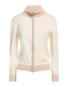 Fabiana Filippi Woman Cardigan Ivory Size 10 Cashmere In White