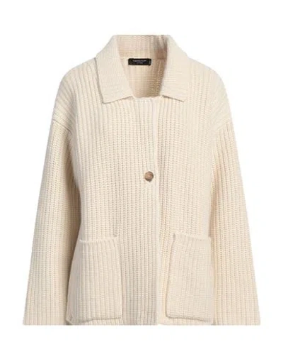 Fabiana Filippi Woman Cardigan Ivory Size 4 Cashmere In Neutral