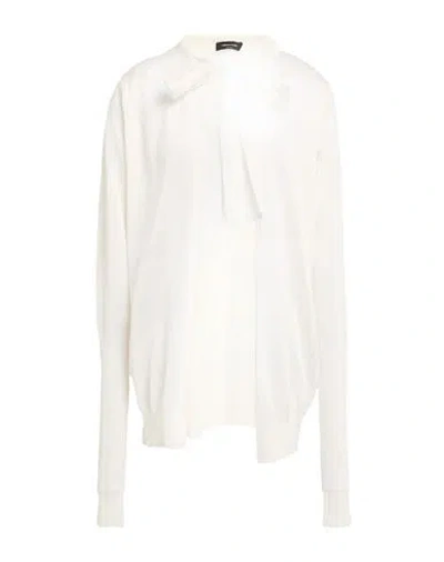 FABIANA FILIPPI FABIANA FILIPPI WOMAN CARDIGAN IVORY SIZE 4 LINEN, SILK