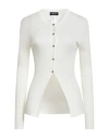 Fabiana Filippi Woman Cardigan Ivory Size 4 Silk, Cotton In White