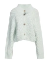 Fabiana Filippi Woman Cardigan Light Green Size 4 Virgin Wool, Silk, Cashmere