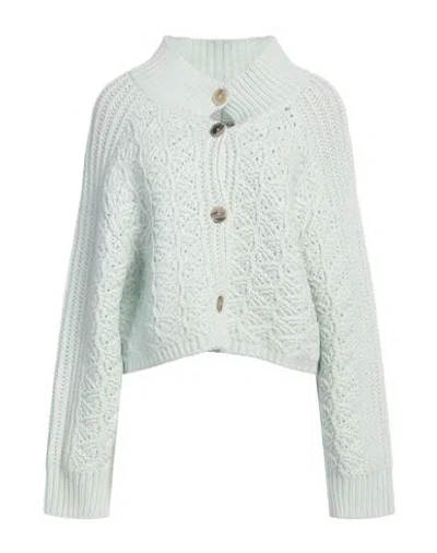 Fabiana Filippi Woman Cardigan Light Green Size 4 Virgin Wool, Silk, Cashmere