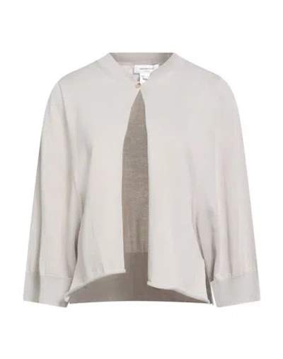 Fabiana Filippi Woman Cardigan Light Grey Size 6 Cotton In Gray