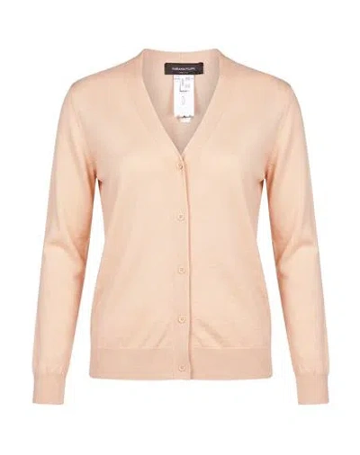 Fabiana Filippi Woman Cardigan Light Pink Size 6 Cashmere, Silk