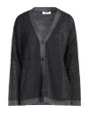 Fabiana Filippi Woman Cardigan Midnight Blue Size 10 Cotton, Viscose, Polyester In Blue
