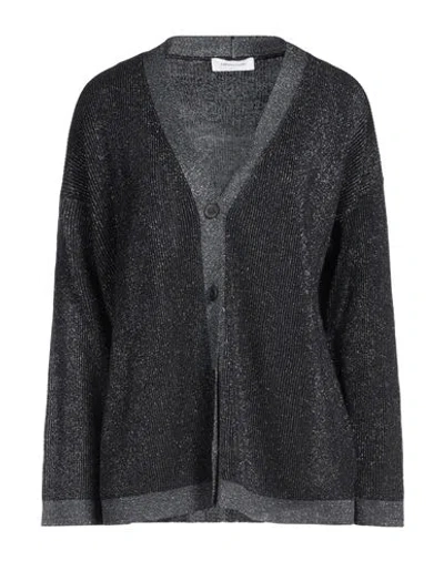 Fabiana Filippi Woman Cardigan Midnight Blue Size 10 Cotton, Viscose, Polyester