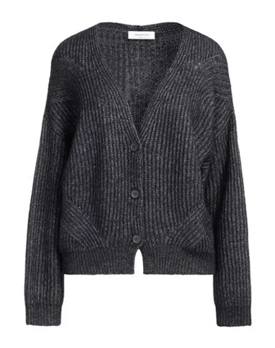 Fabiana Filippi Woman Cardigan Midnight Blue Size 12 Alpaca Wool, Cotton