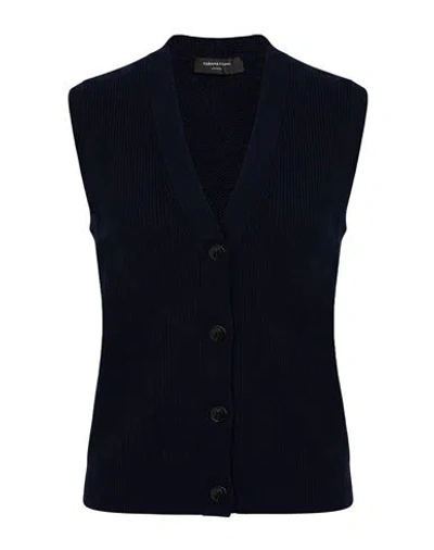 Fabiana Filippi Woman Cardigan Midnight Blue Size 2 Cashmere