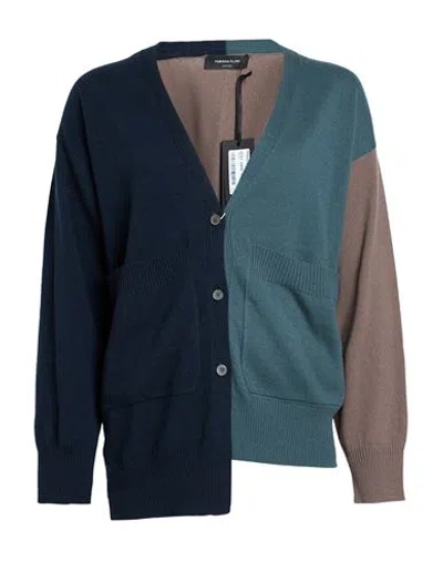 Fabiana Filippi Woman Cardigan Midnight Blue Size 4 Cashmere
