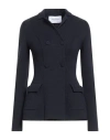 Fabiana Filippi Woman Blazer Midnight Blue Size 6 Virgin Wool In Blue